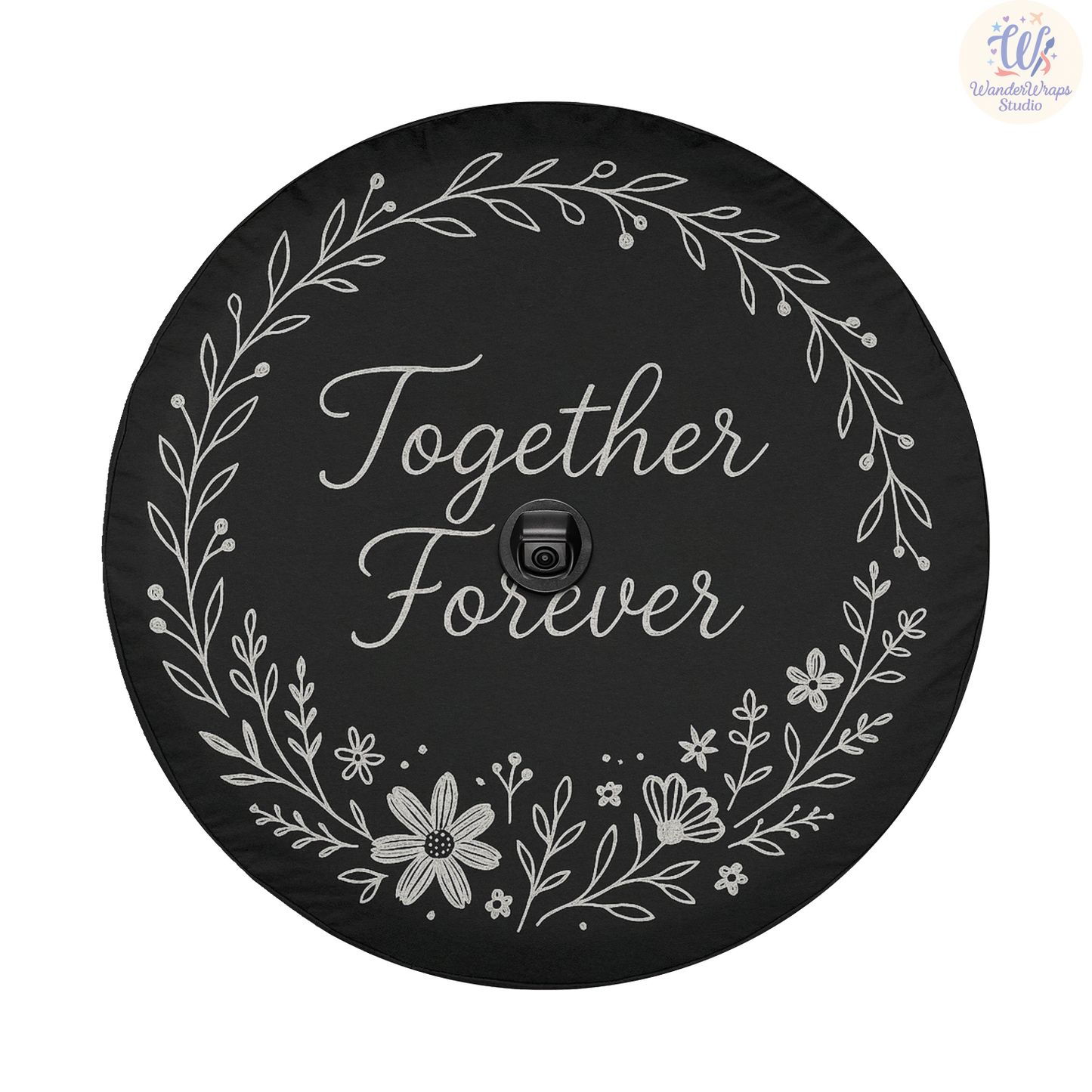 Together Forever Spare Tire Cover – Waterproof UV Resistant Protector with Camera Hole