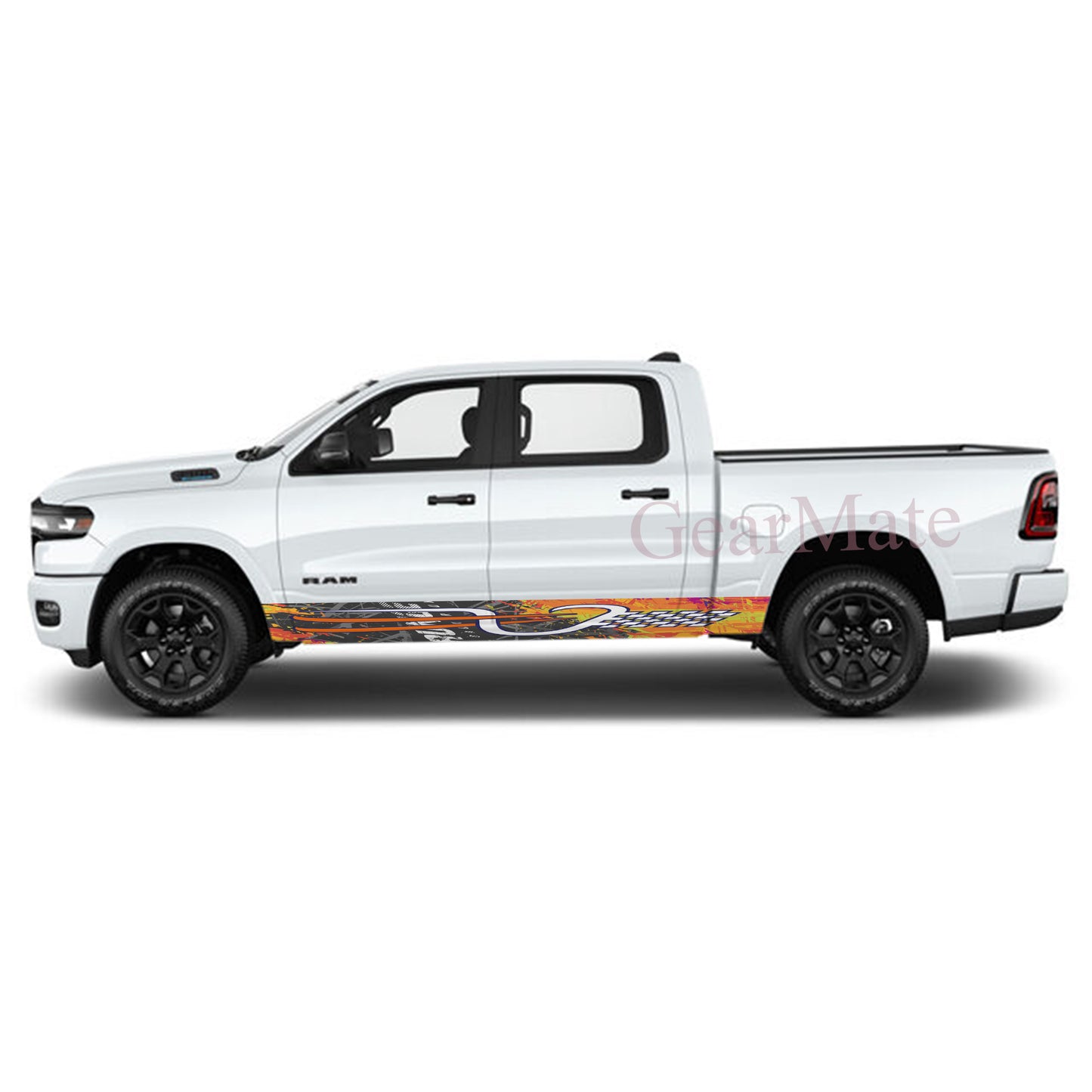 Maximum Velocity Rocker Panel Graphic Decal Kit (Left & Right Sides) - High Quality Vinyl for Trucks & SUVs