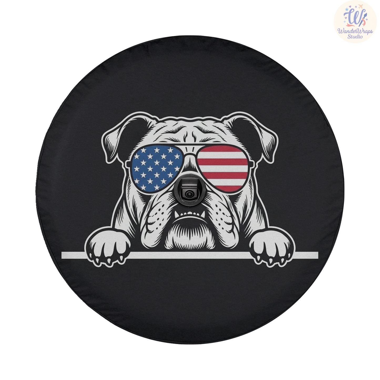 Bull Dog Spare Tire Cover – Waterproof UV Resistant Protector with Camera Hole