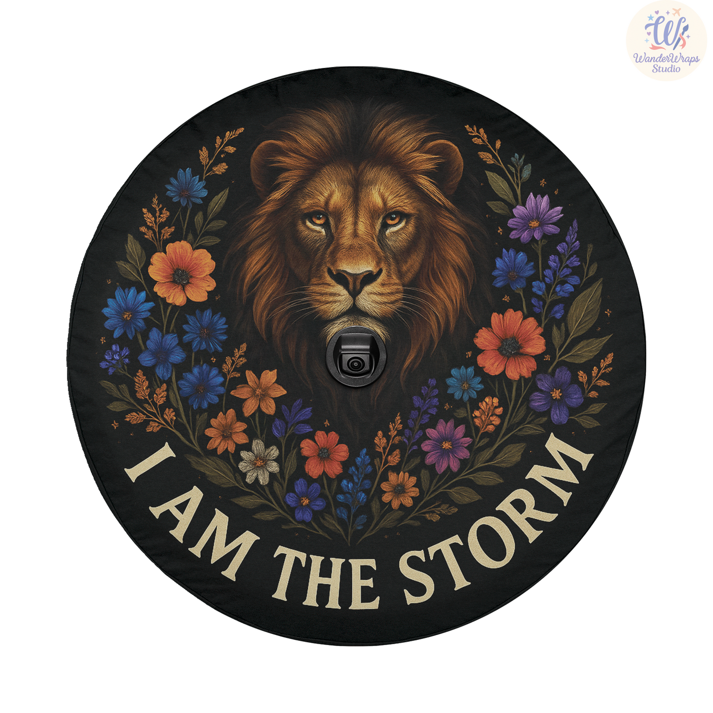 I Am The Storm Spare Tire Cover – Waterproof UV Resistant Protector with Camera Hole