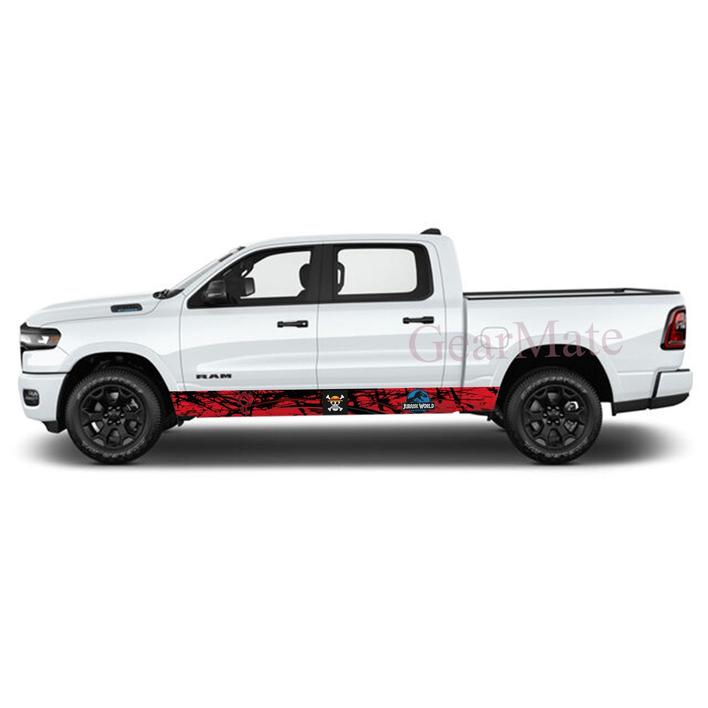 One Piece Games Rocker Panel Graphic Decal Kit (Left & Right Sides) - High Quality Vinyl for Trucks & SUVs
