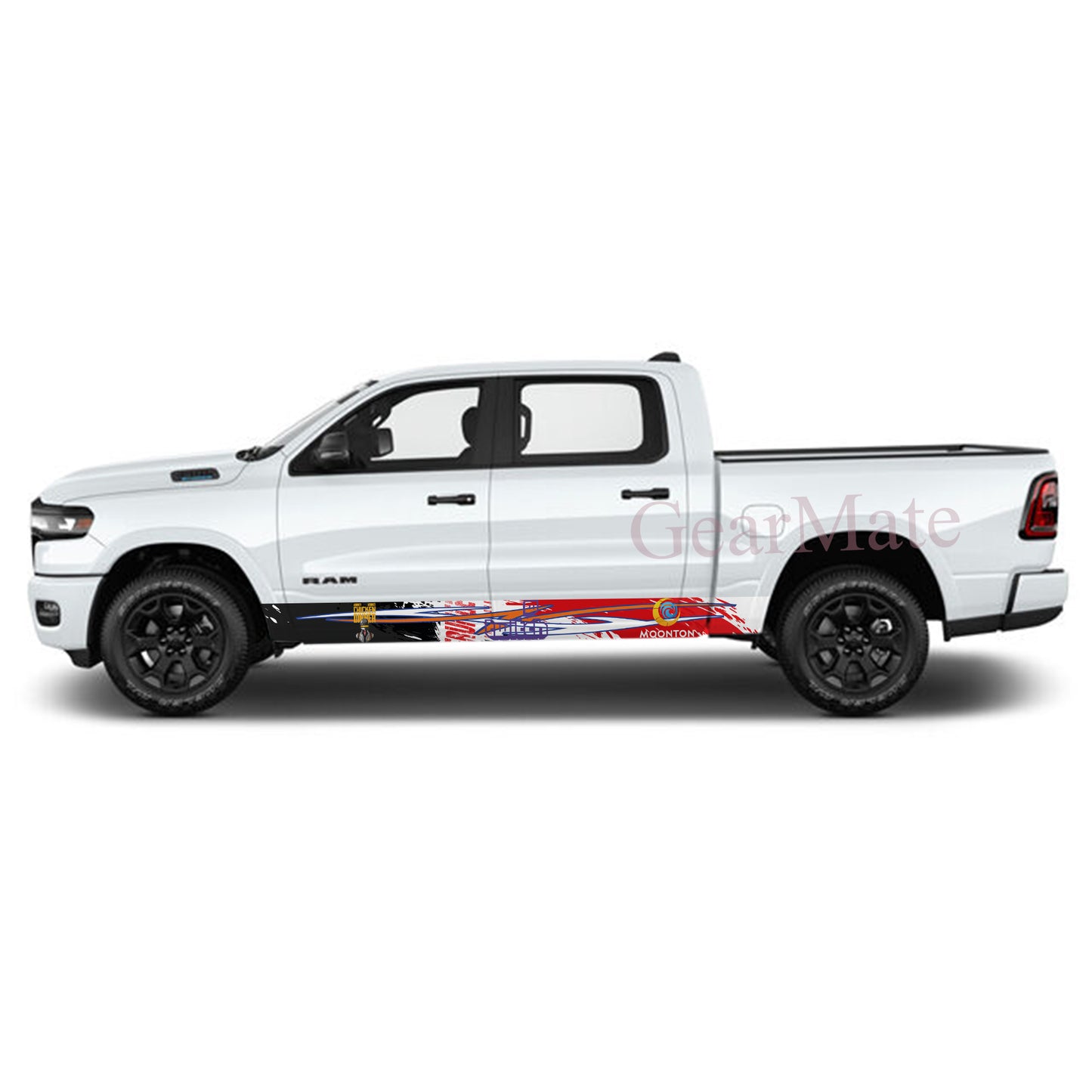 Twitch Games Rocker Panel Graphic Decal Kit (Left & Right Sides) - High Quality Vinyl for Trucks & SUVs