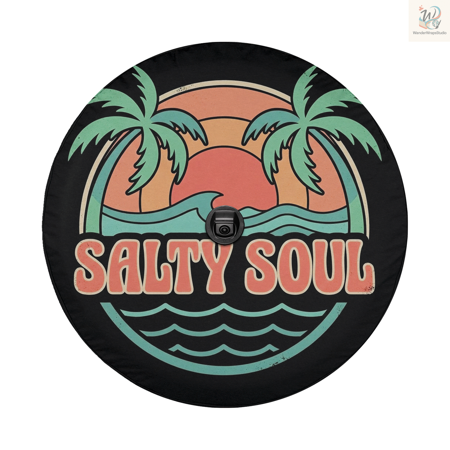 Salty Soul Spare Tire Cover – Waterproof UV Resistant Protector with Camera Hole