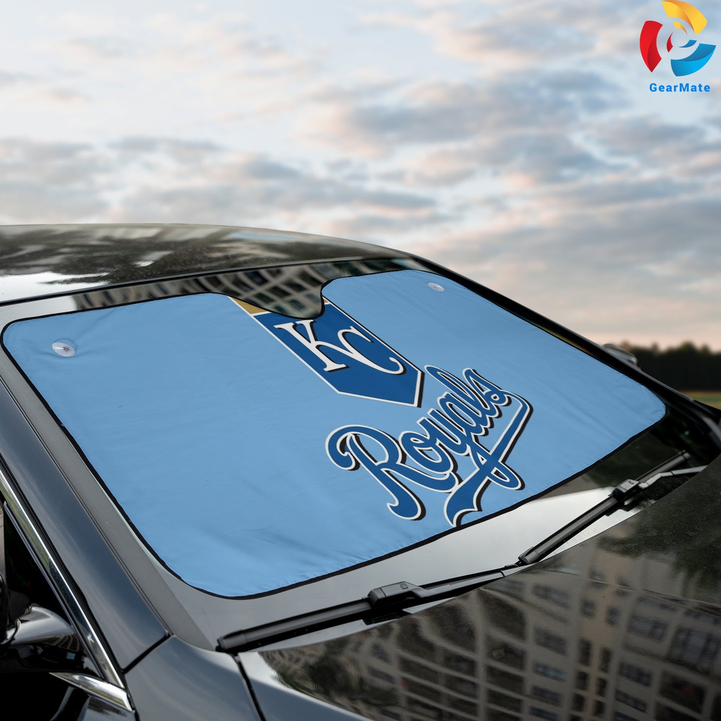 Kansas City Royals MLB Baseball Reflective Car Sunshade – Premium Heat & UV Protection, Universal Fit