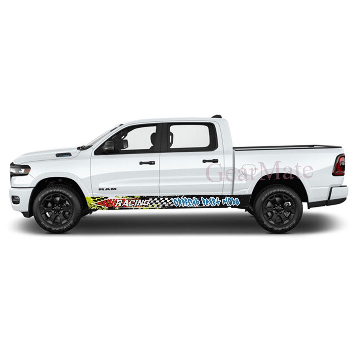 Offroad Beast Mode Rocker Panel Graphic Decal Kit (Left & Right Sides) - High Quality Vinyl for Trucks & SUVs