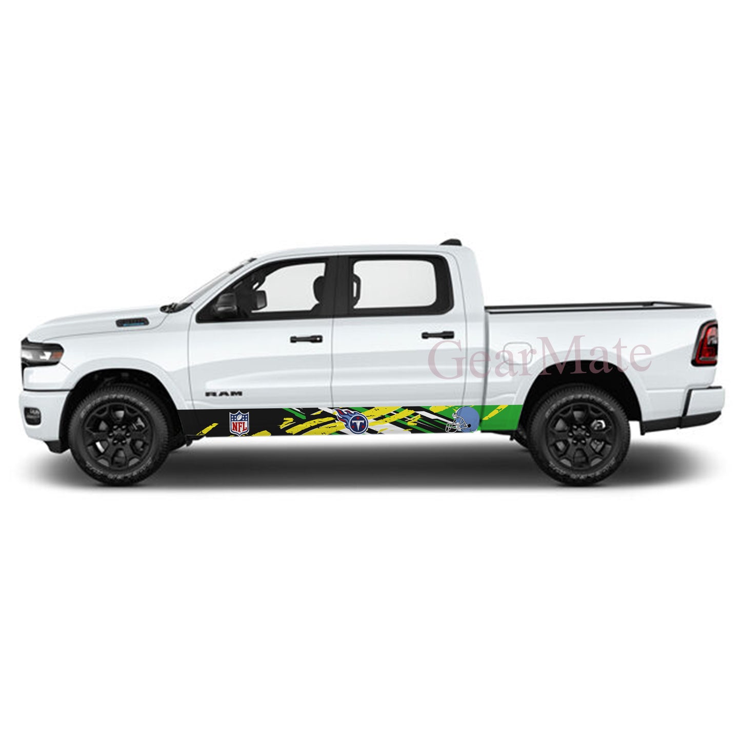 NFL Tennessee Titans Rocker Panel Graphic Decal Kit (Left & Right Sides) - High Quality Vinyl for Trucks & SUVs