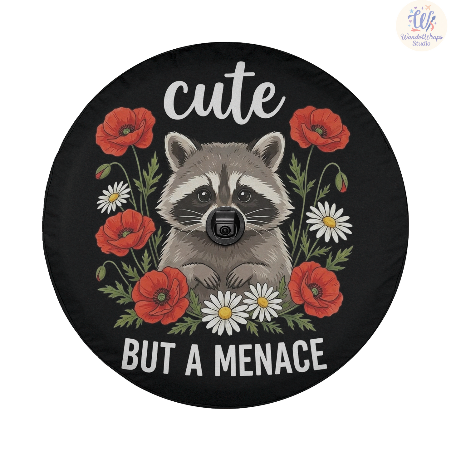 Cute But A Menance Spare Tire Cover – Waterproof UV Resistant Protector with Camera Hole