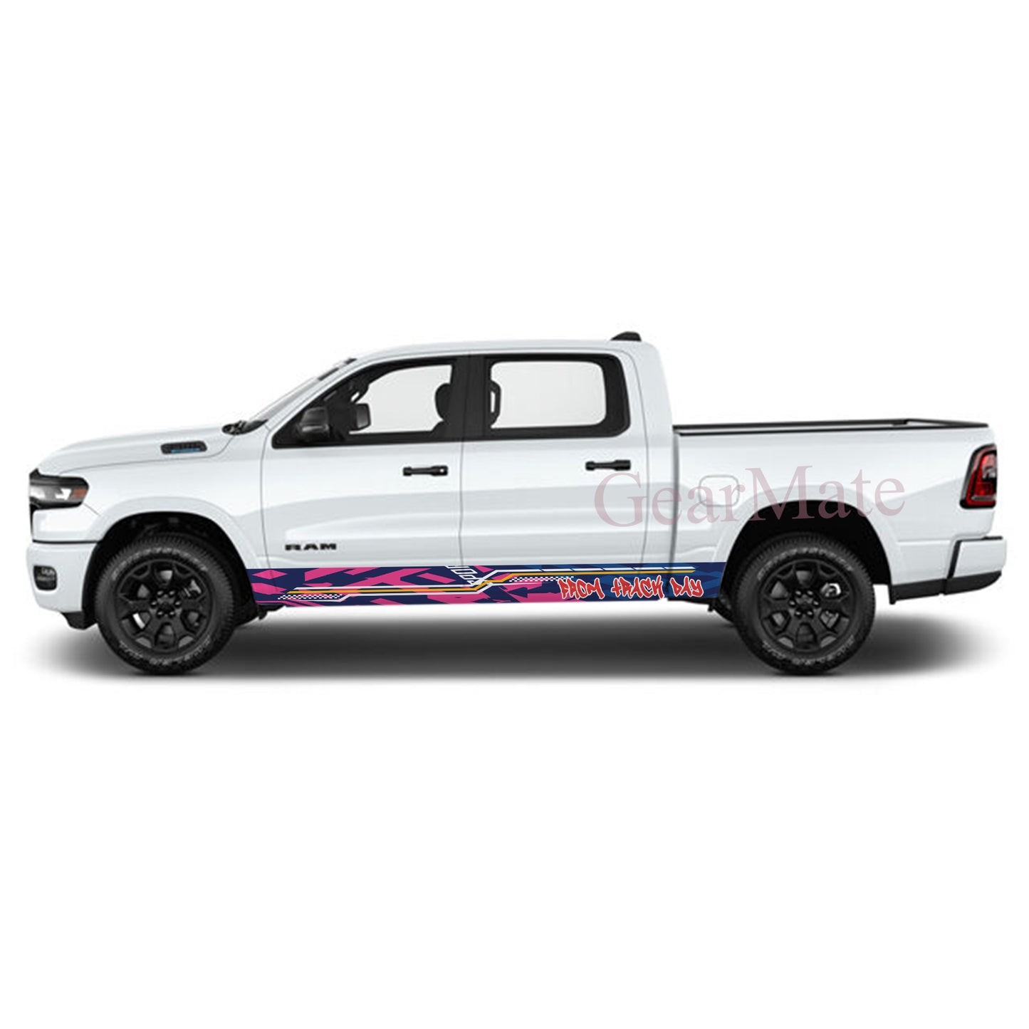 From Track Day Rocker Panel Graphic Decal Kit (Left & Right Sides) - High Quality Vinyl for Trucks & SUVs