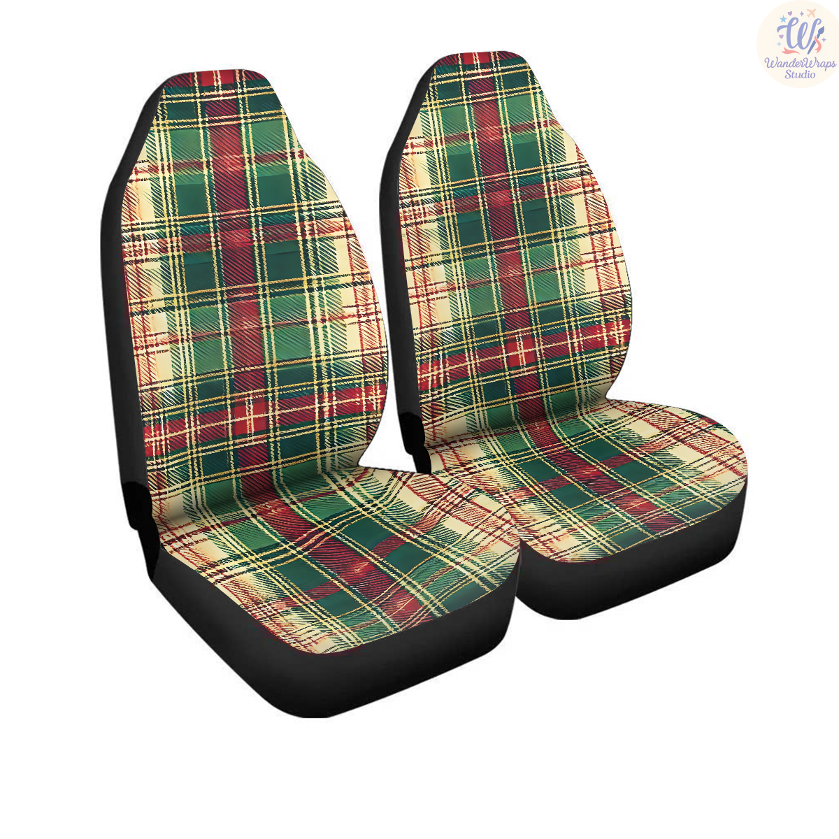 Seamless Tartan Car Seat Covers – High Quality Graphic and Polar Fleece Protector Set