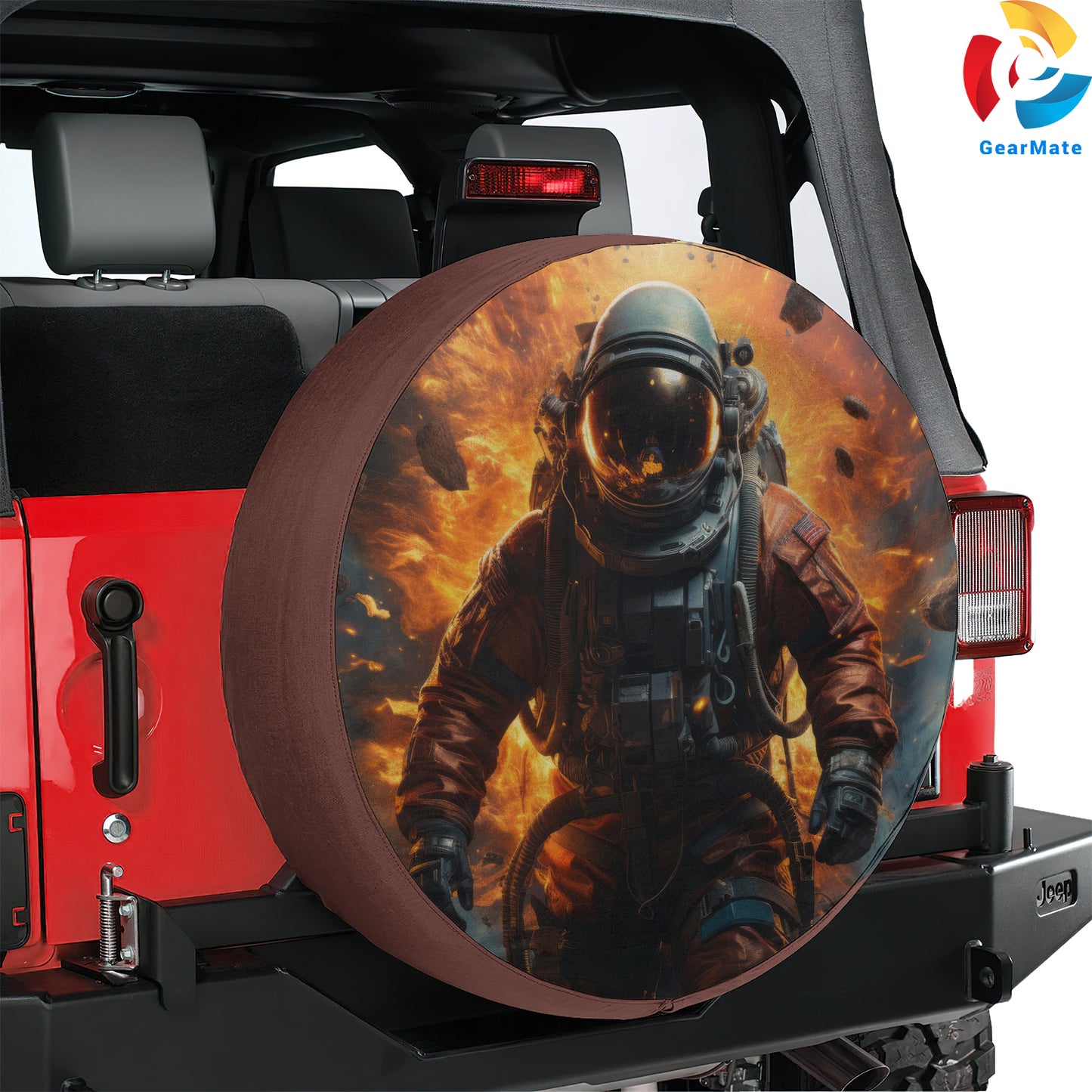Space Astronaut Spare Tire Cover – Premium Waterproof UV Resistant Protector