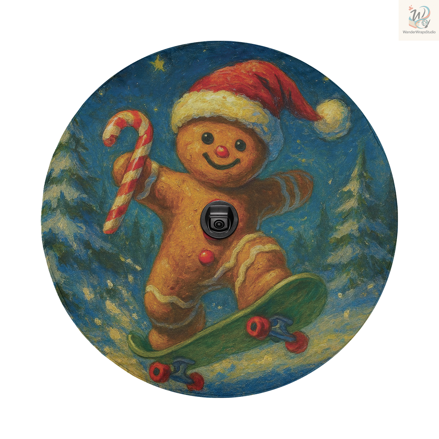 Merry Christmas Me Spare Tire Cover – Waterproof UV Resistant Protector with Camera Hole