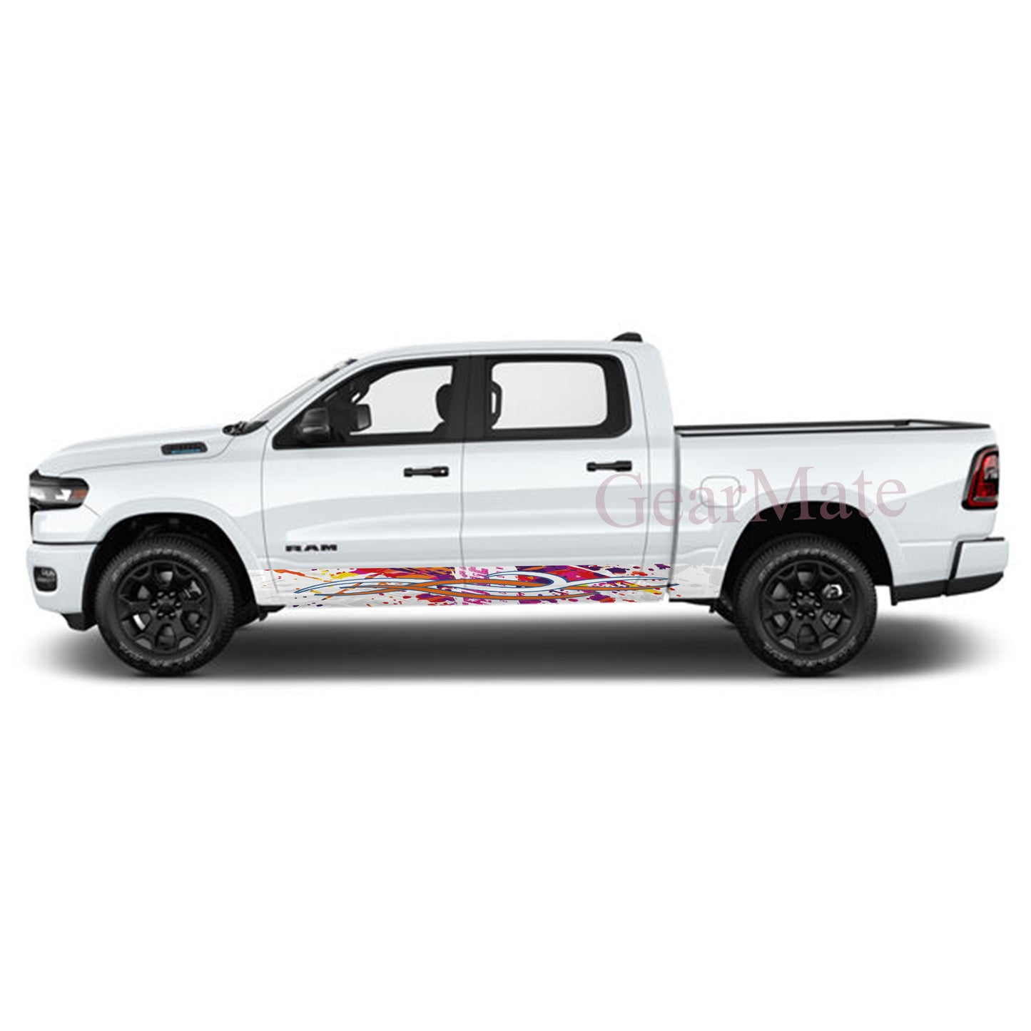 Ignite Your Ride Rocker Panel Graphic Decal Kit (Left & Right Sides) - High Quality Vinyl for Trucks & SUVs