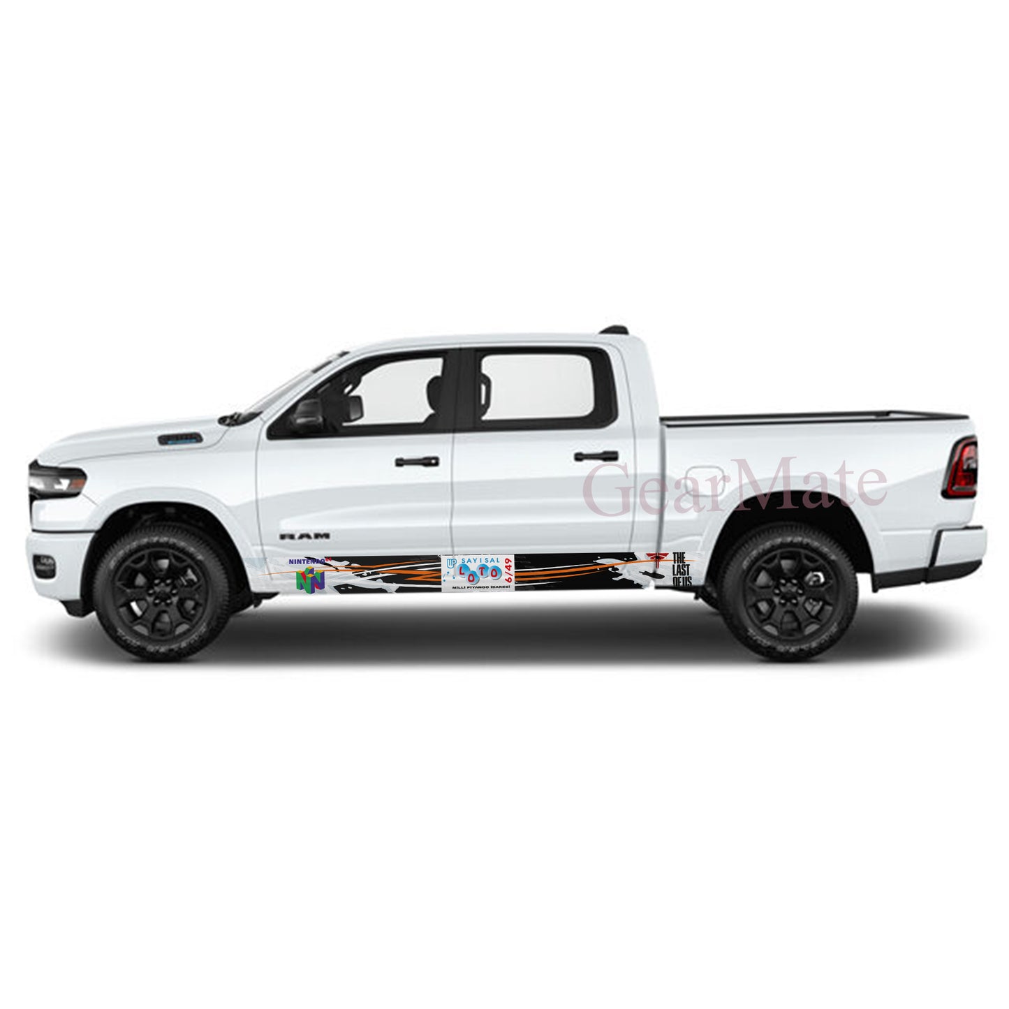 Sayisal Games Rocker Panel Graphic Decal Kit (Left & Right Sides) - High Quality Vinyl for Trucks & SUVs