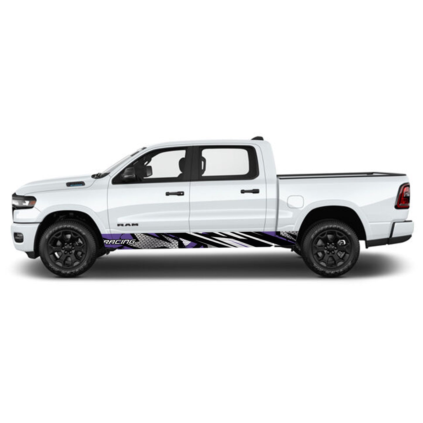 Sport Purple Rocker Panel Graphic Decal Kit (Left & Right Sides) - High Quality Vinyl for Trucks & SUVs