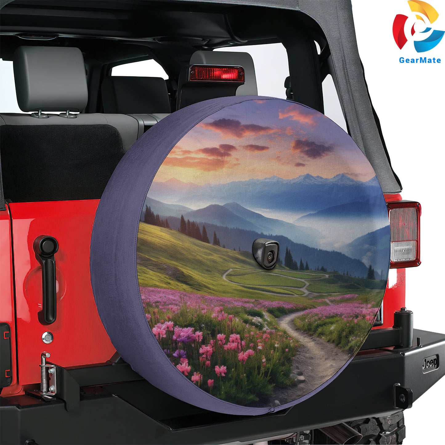 Aesthetic Scenery Spare Tire Cover – Premium Waterproof UV Resistant Protector
