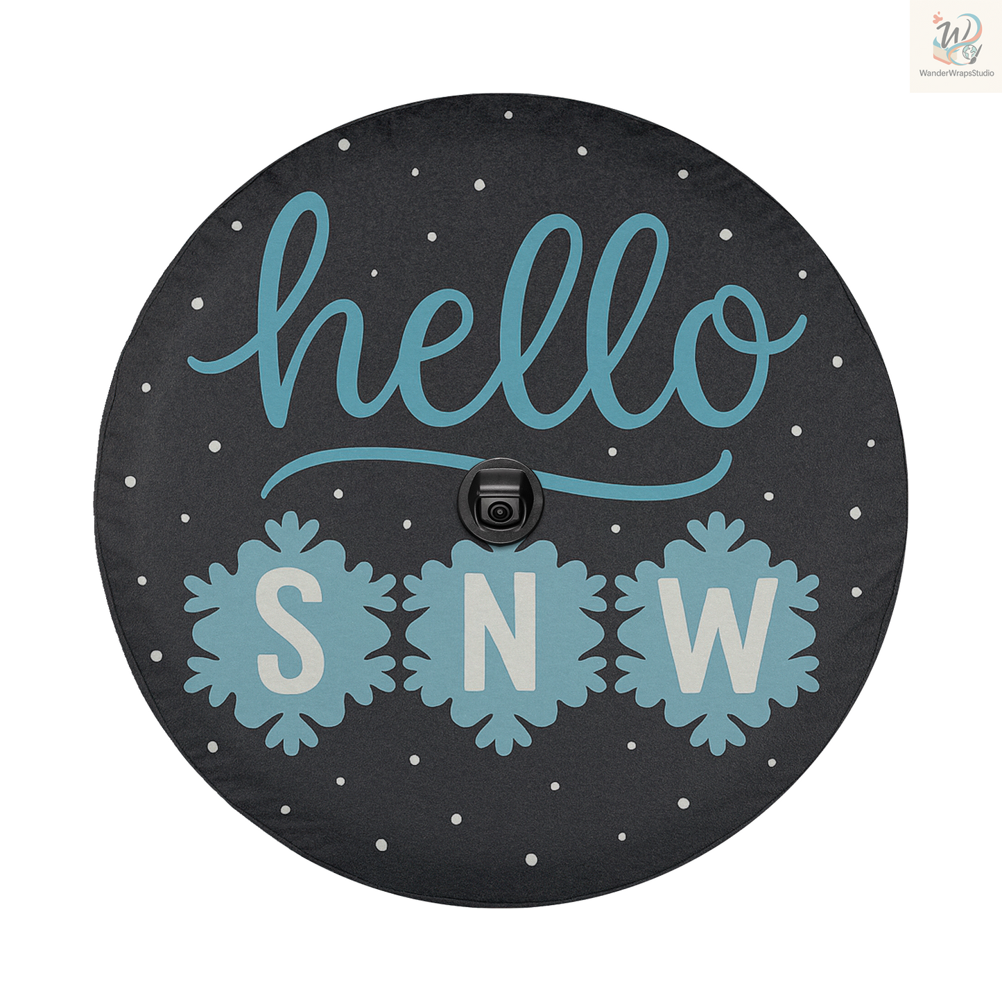 Hello Snow Spare Tire Cover – Waterproof UV Resistant Protector with Camera Hole