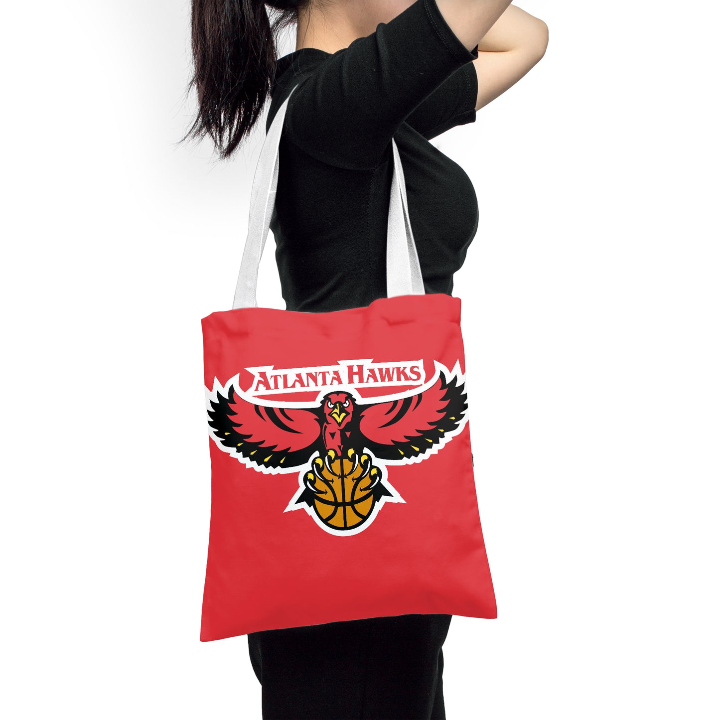 NBA Atlanta Hawks Polyester Canvas Tote Bag - Durable and Stylish