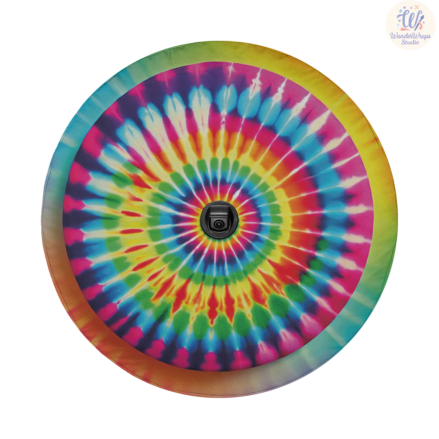 Rainbow Spare Tire Cover – Waterproof UV Resistant Protector with Camera Hole