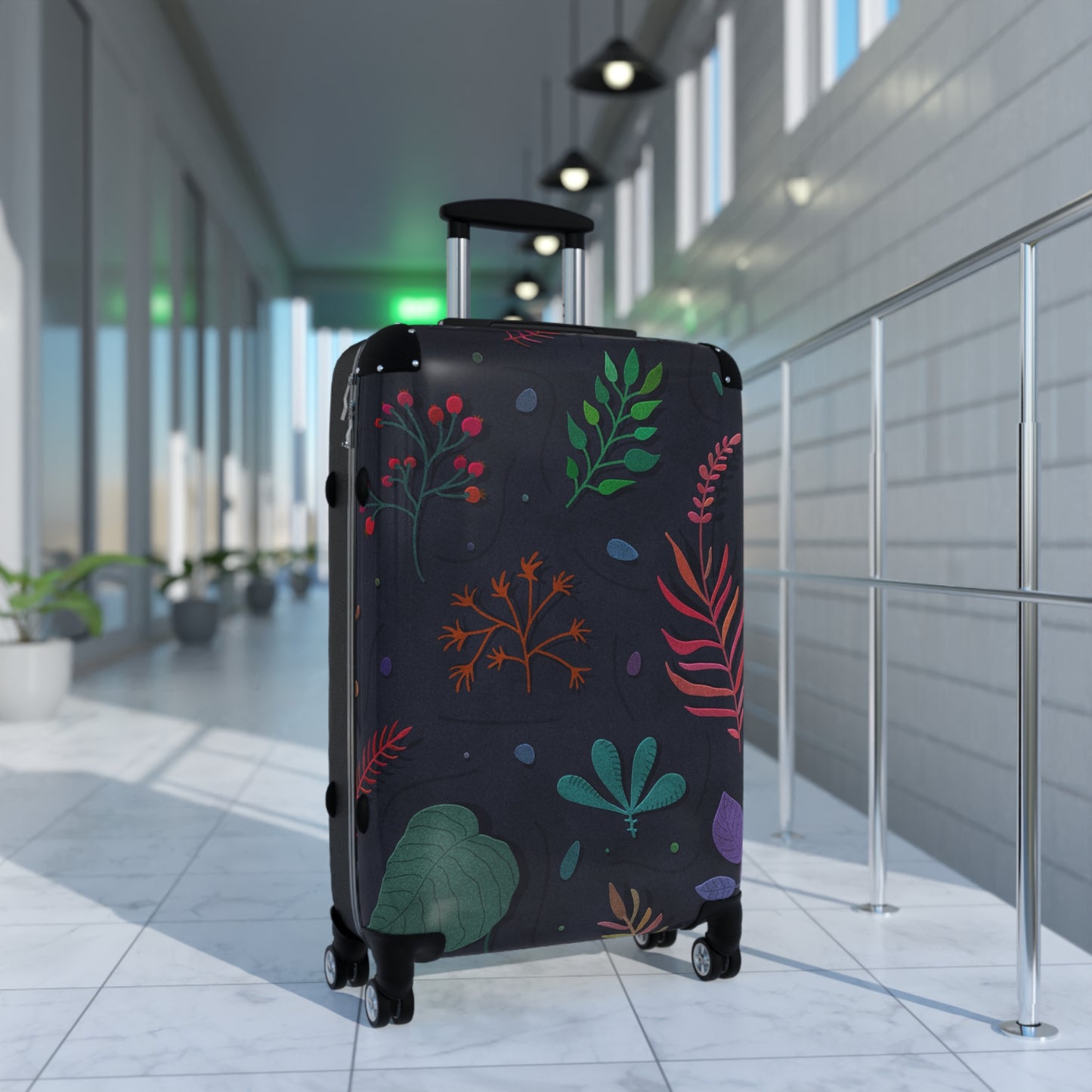 Nature Flowers Floral Botanical Art Carry-On Suitcase - Stylish Luggage for Travelers
