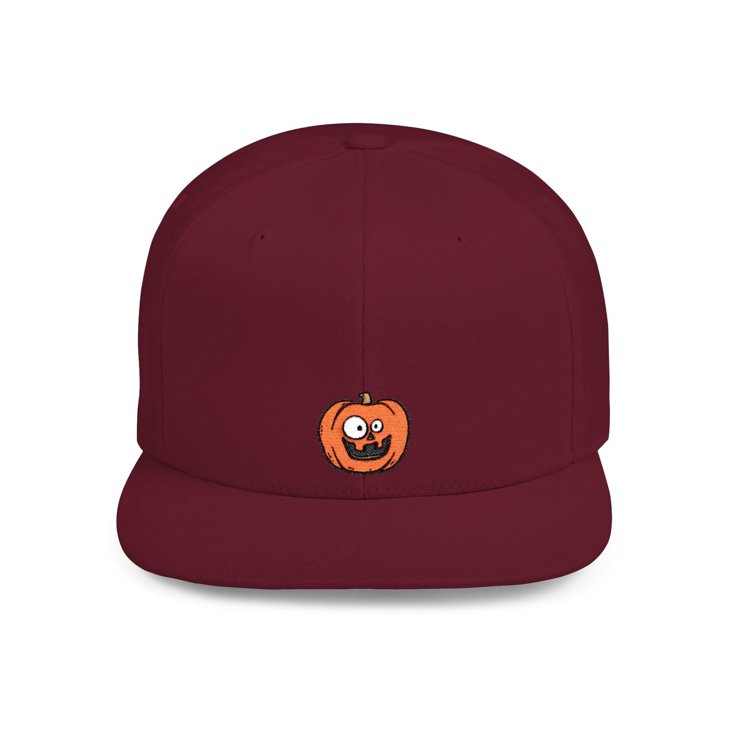 Icons Embroidered Pumpkin Yellow Flat Bill Snapback – Lightweight, Custom Fit, Premium Quality