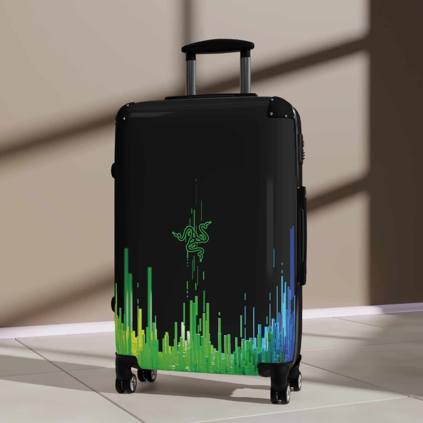 Abstract Razor Logo 1 Art Carry-On Suitcase - Stylish Luggage for Travelers
