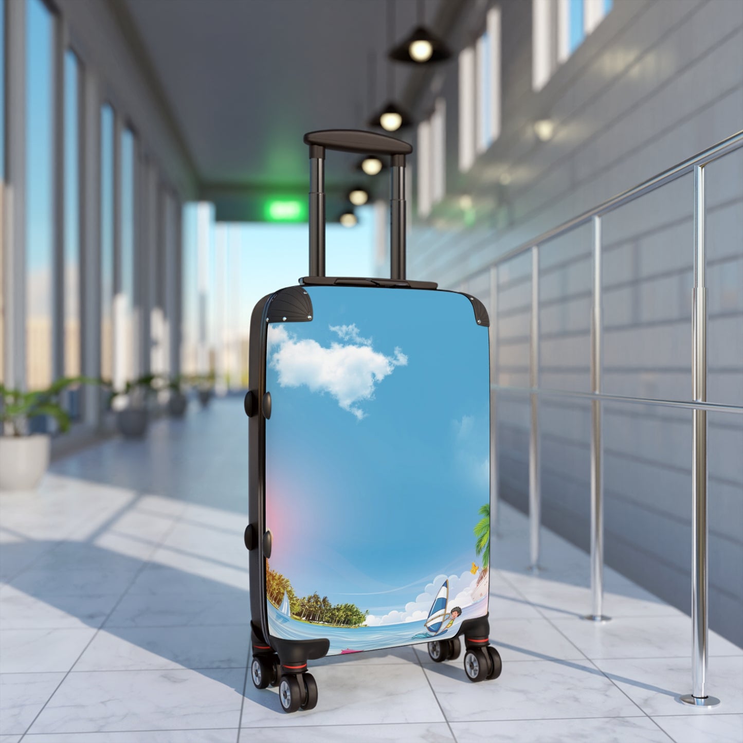 Nature Summer Tropical Beach Art Carry-On Suitcase - Stylish Luggage for Travelers