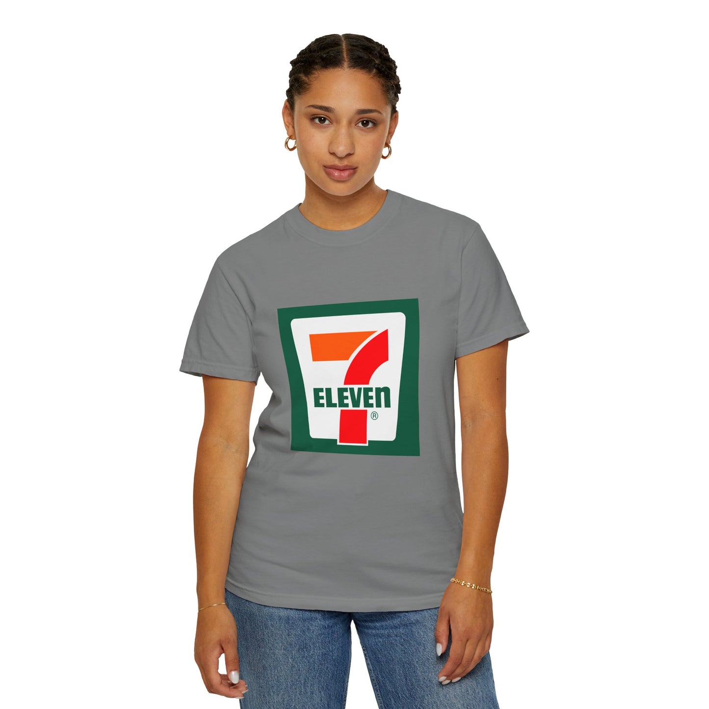 7 Eleven Garment-Dyed T-Shirt – Premium Cotton Tee for Customization