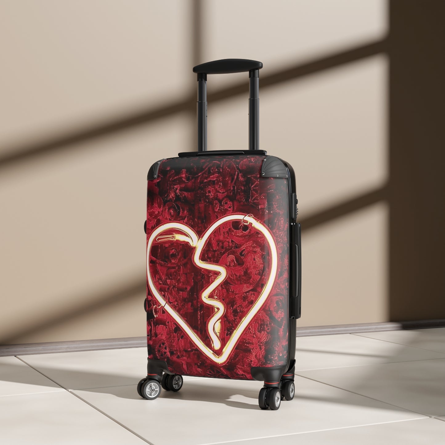 Love Broken Heart Art Carry-On Suitcase - Stylish Luggage for Travelers