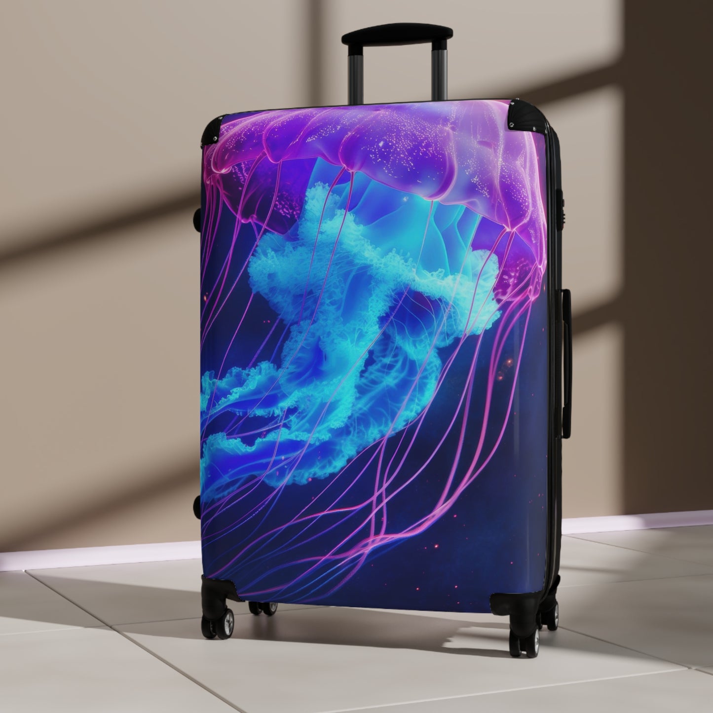 Space Jellyfish Art Carry-On Suitcase - Stylish Luggage for Travelers