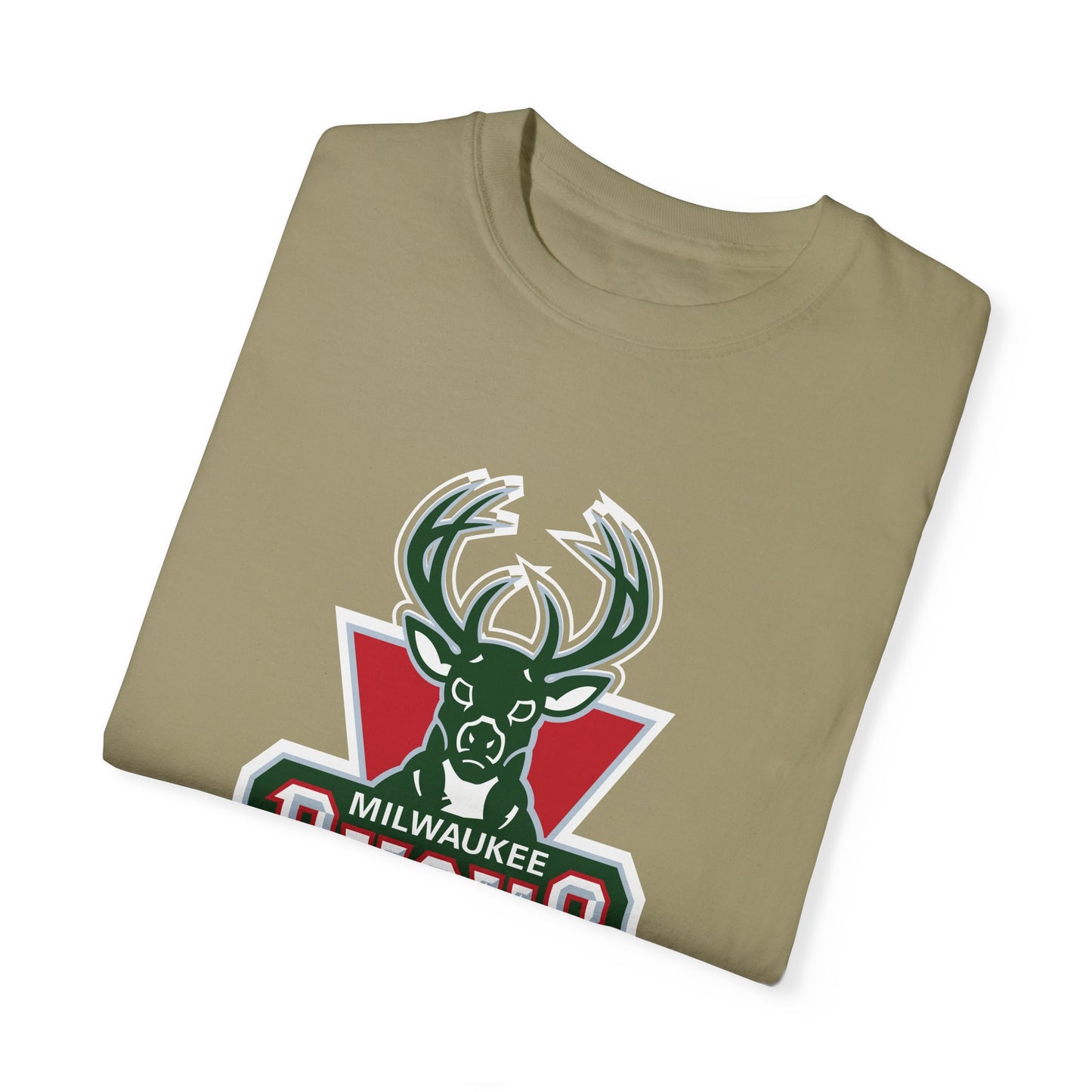 Milwaukee Bucks Hoop Lifestyle Garment-Dyed T-Shirt – Premium Cotton Tee for Customization