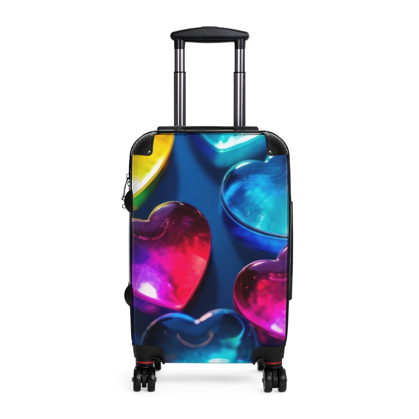 Love Heart 3D Art Carry-On Suitcase - Stylish Luggage for Travelers