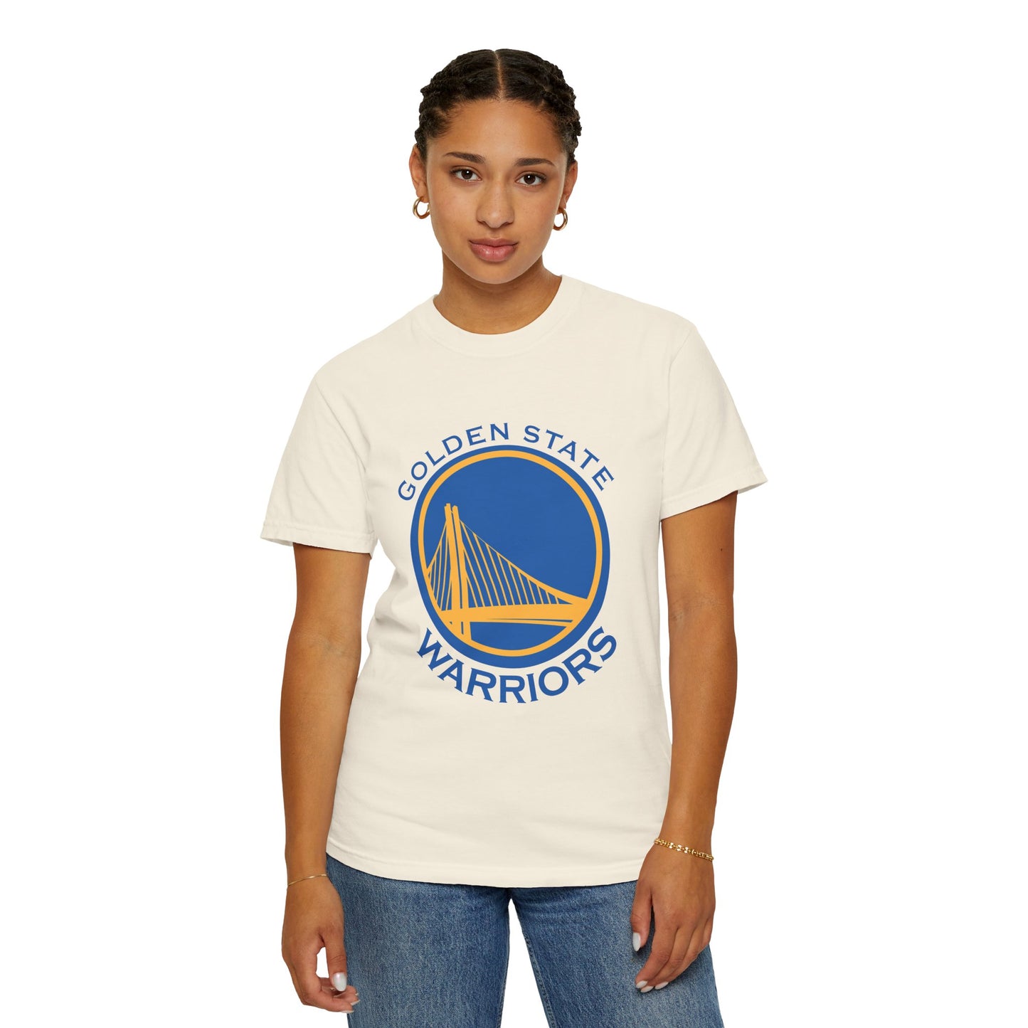 Golden State Warriors Garment-Dyed T-Shirt – Premium Cotton Tee for Customization