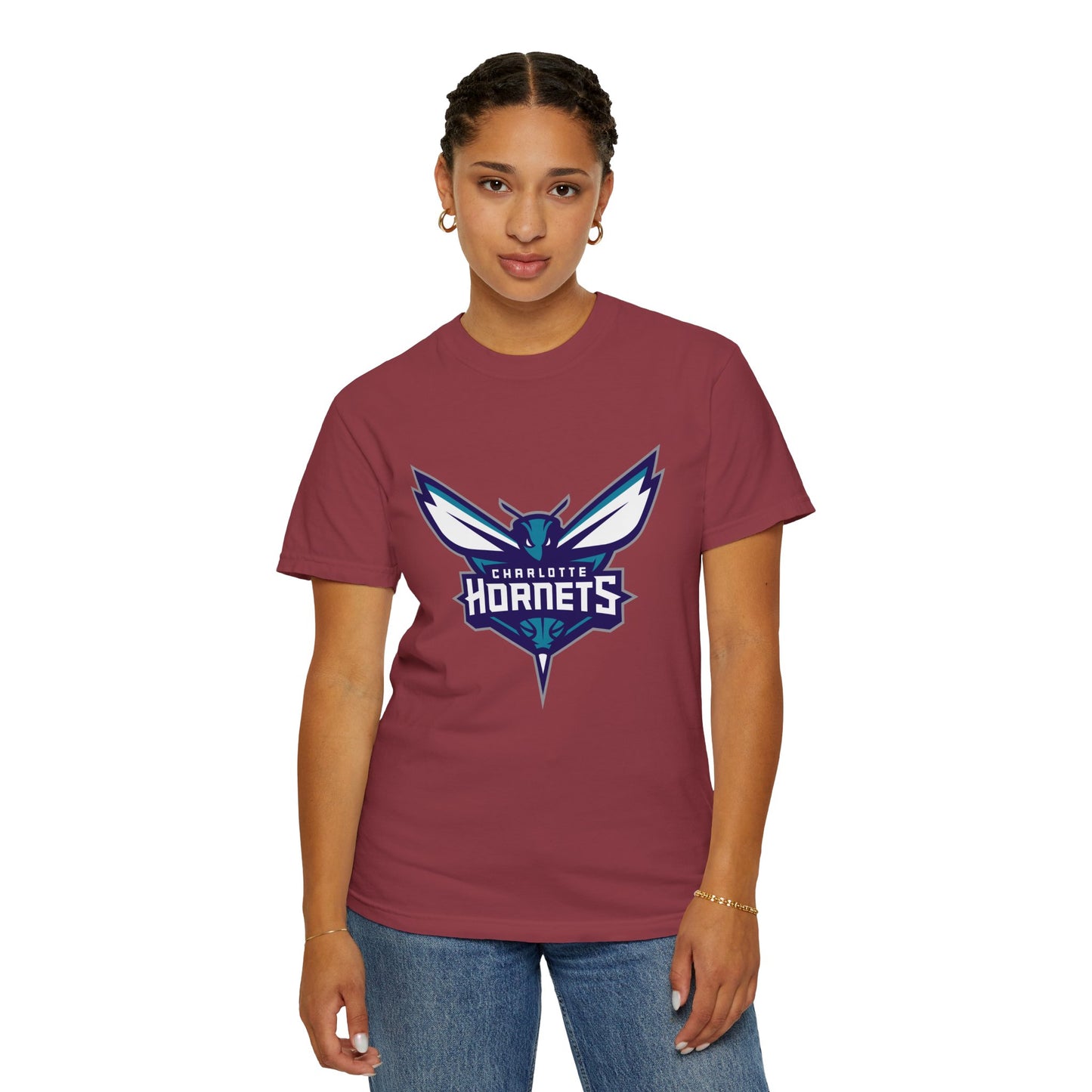 Charlotte Hornets Garment-Dyed T-Shirt – Premium Cotton Tee for Customization