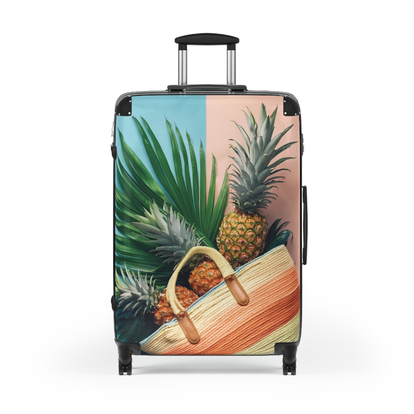 Nature Summer Three Pineapples Carry-On Suitcase - Stylish Luggage for Travelers