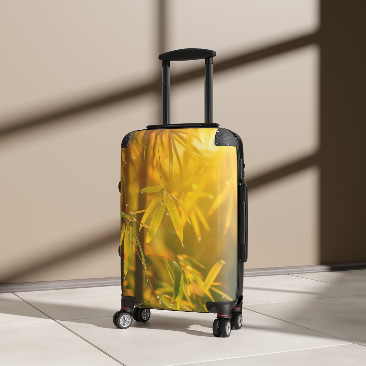 Nature Bamboo Leaves Art Carry-On Suitcase - Stylish Luggage for Travelers