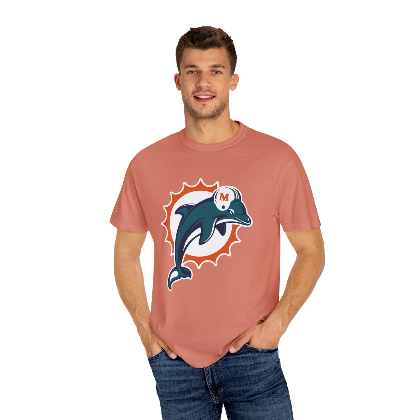 Miami Dolphins Gear Garment-Dyed T-Shirt – Premium Cotton Tee for Customization