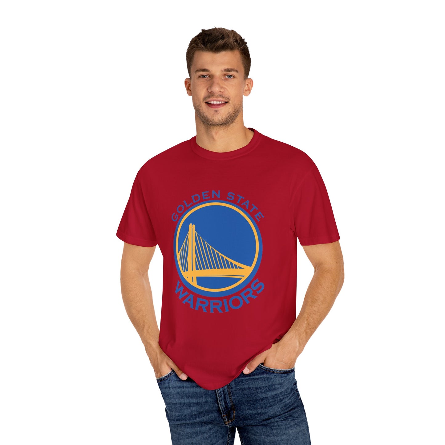 Golden State Warriors Garment-Dyed T-Shirt – Premium Cotton Tee for Customization