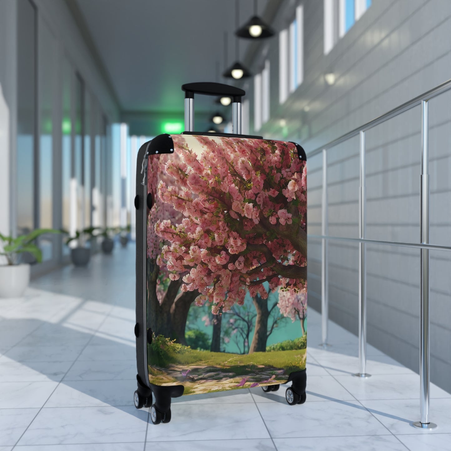 Nature Flowers Floral Background Art Carry-On Suitcase - Stylish Luggage for Travelers