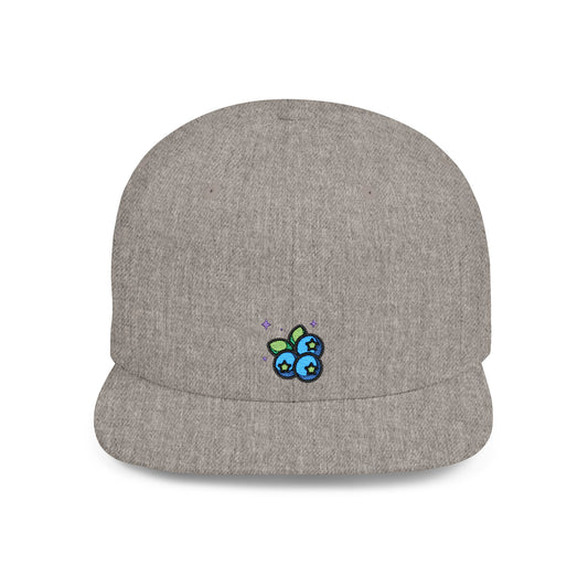 Icons Embroidered Blue Berries Flat Bill Snapback – Lightweight, Custom Fit, Premium Quality