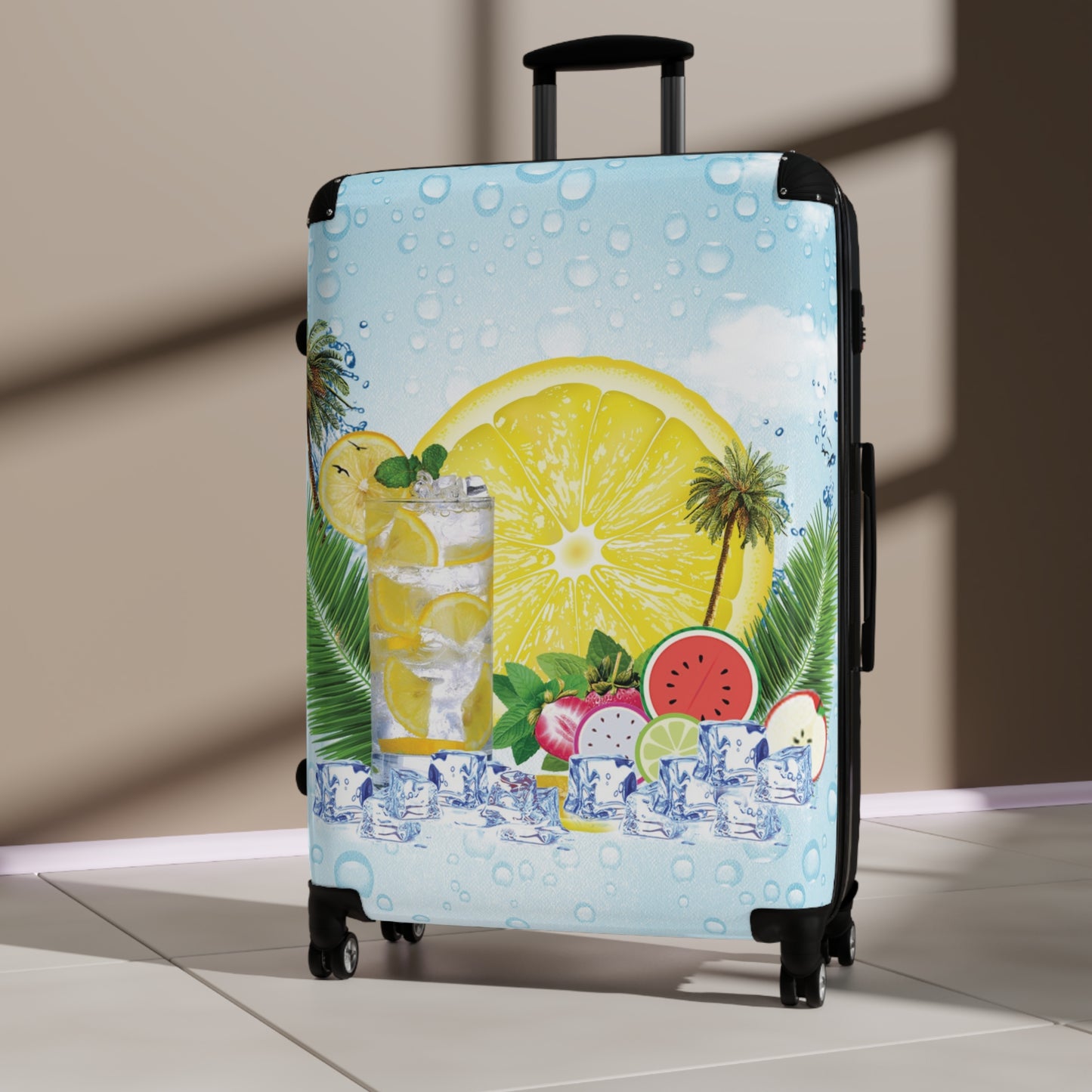 Nature Summer Ice Cube Art Carry-On Suitcase - Stylish Luggage for Travelers