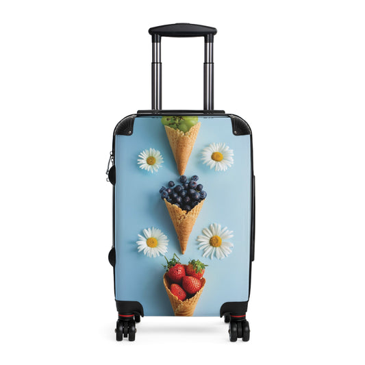 Nature Summer Berries Grapes Carry-On Suitcase - Stylish Luggage for Travelers