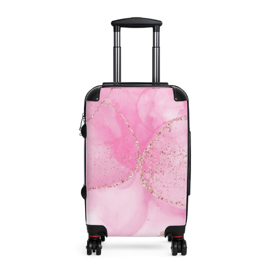 Nature Flowers Floral Rose Gold Art Carry-On Suitcase - Stylish Luggage for Travelers