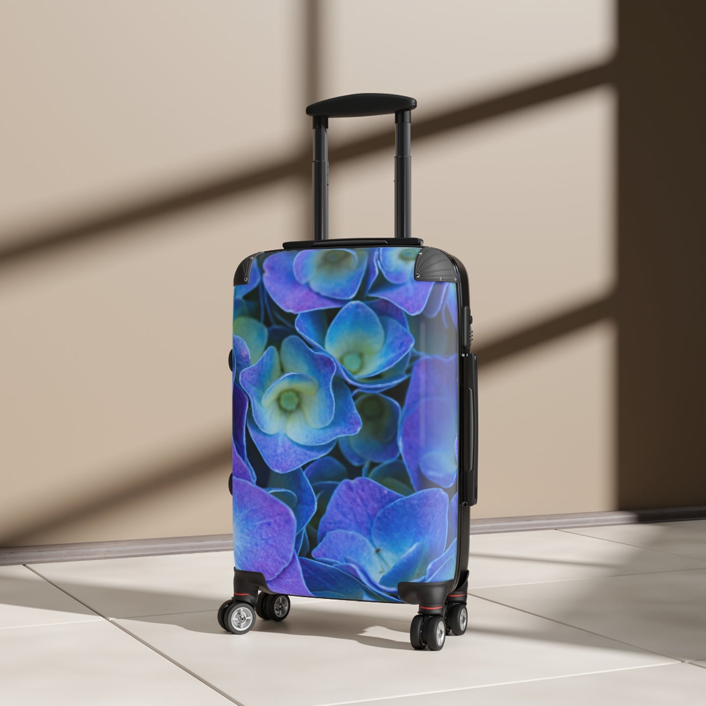 Nature Flowers Floral Hydrangea Art Carry-On Suitcase - Stylish Luggage for Travelers