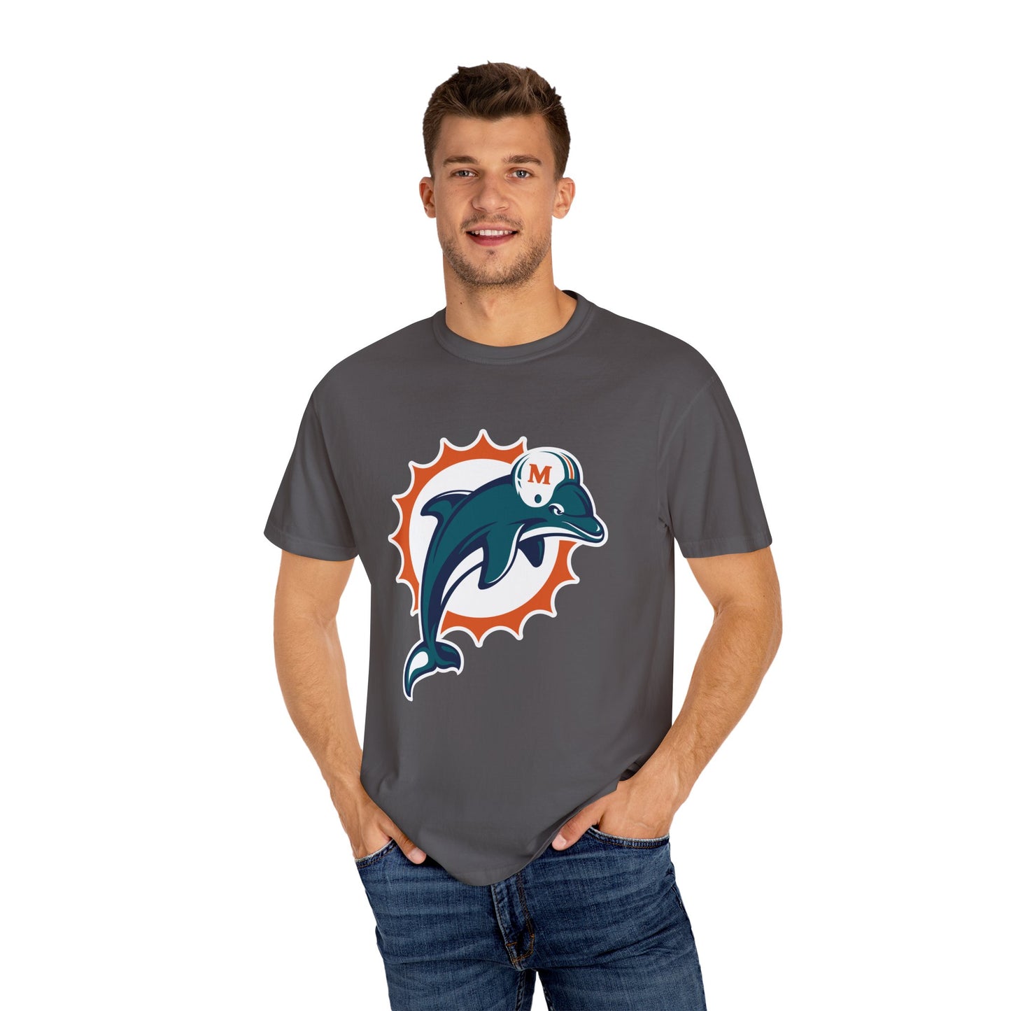 Miami Dolphins Gear Garment-Dyed T-Shirt – Premium Cotton Tee for Customization