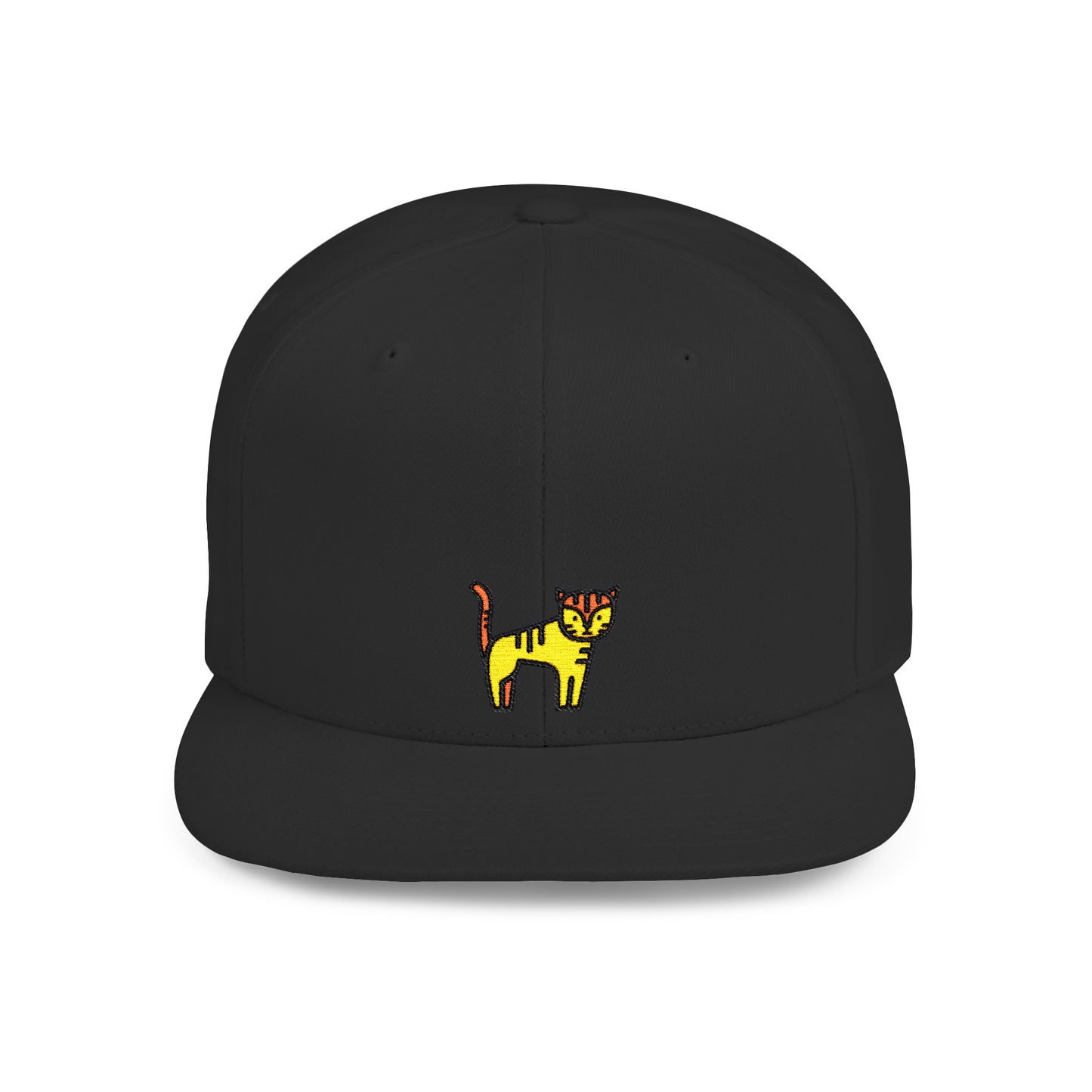 Icons Embroidered Tiger Flat Bill Snapback – Lightweight, Custom Fit, Premium Quality