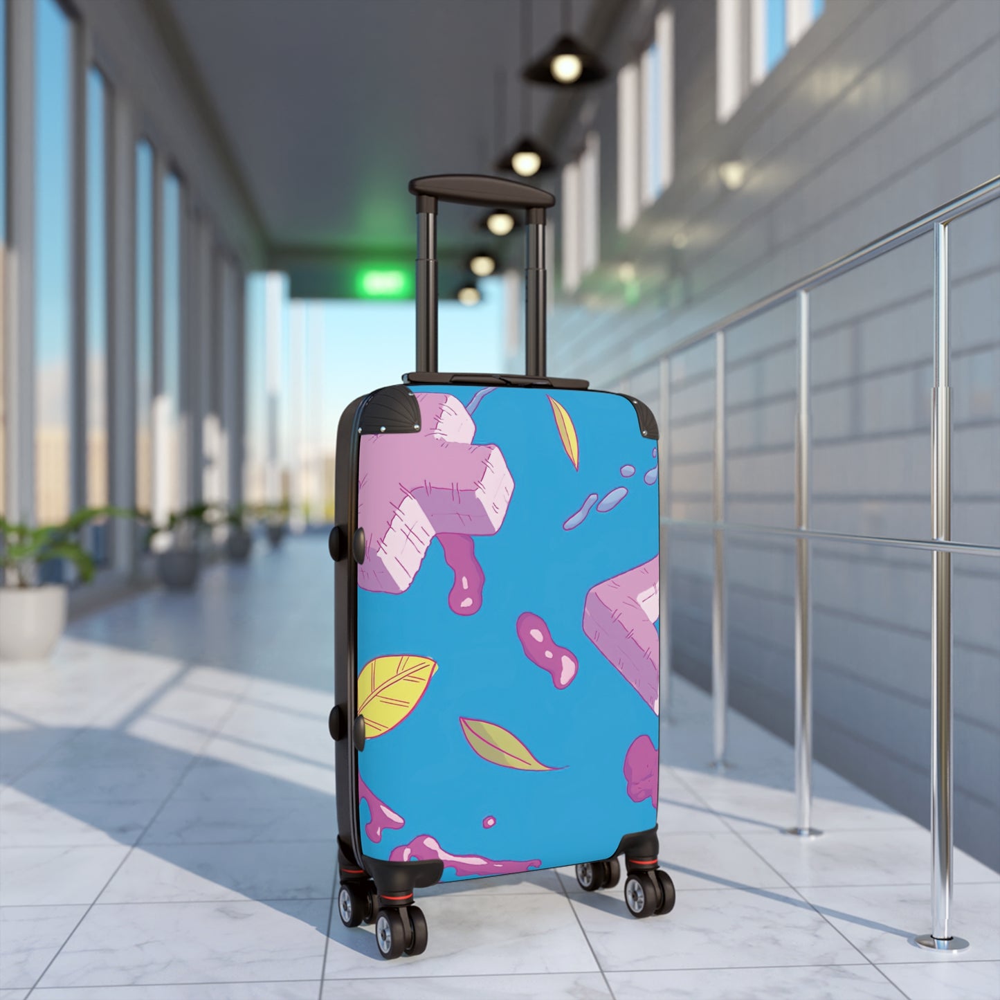 Abstract Playstation Carry-On Suitcase - Stylish Luggage for Travelers