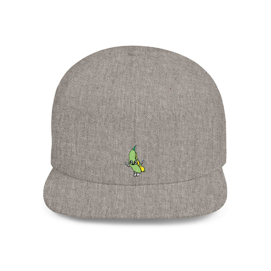 Icons Embroidered Bean Flat Bill Snapback – Lightweight, Custom Fit, Premium Quality