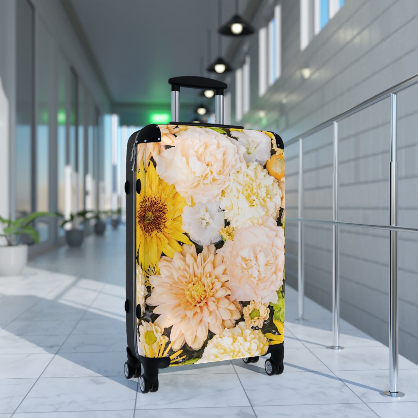 Nature Flowers Floral Bouquet Colorful Art Carry-On Suitcase - Stylish Luggage for Travelers