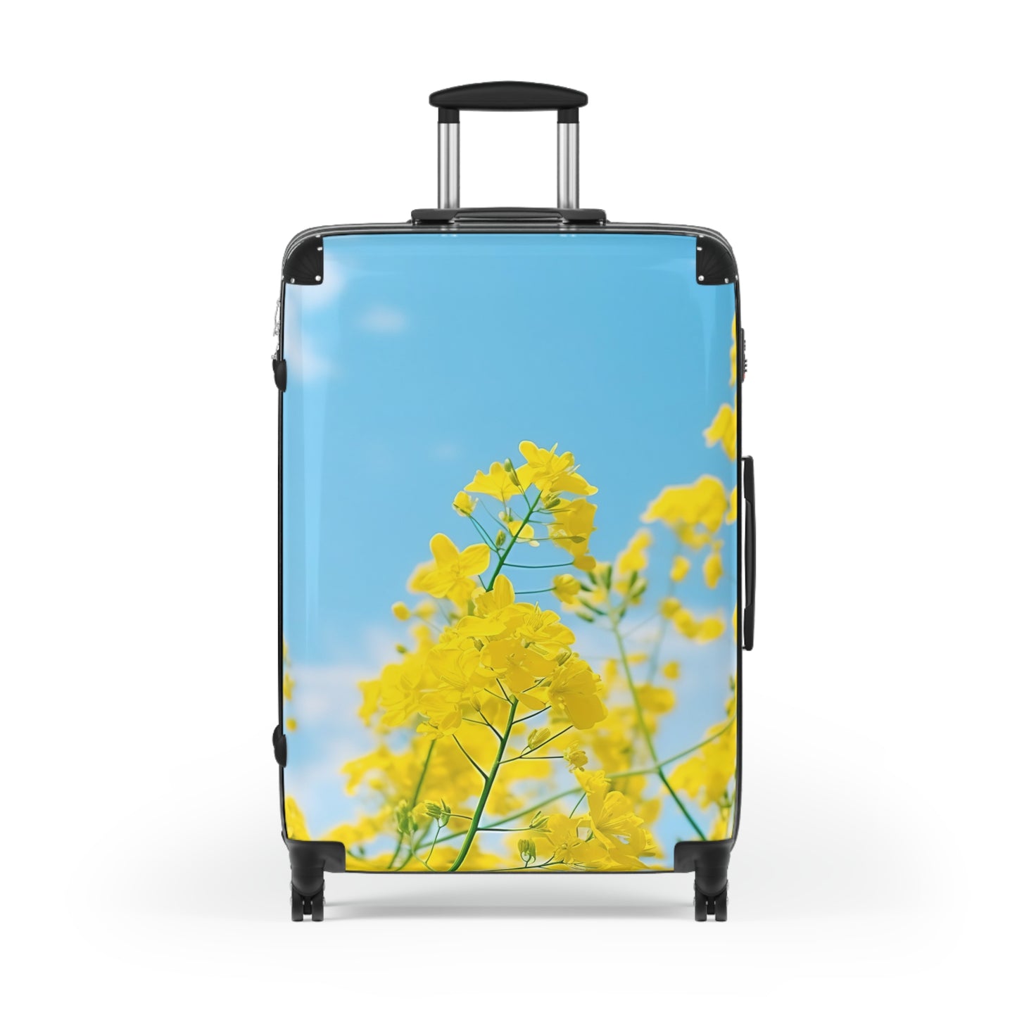 Nature Flowers Floral Yellow Flowering Art Carry-On Suitcase - Stylish Luggage for Travelers