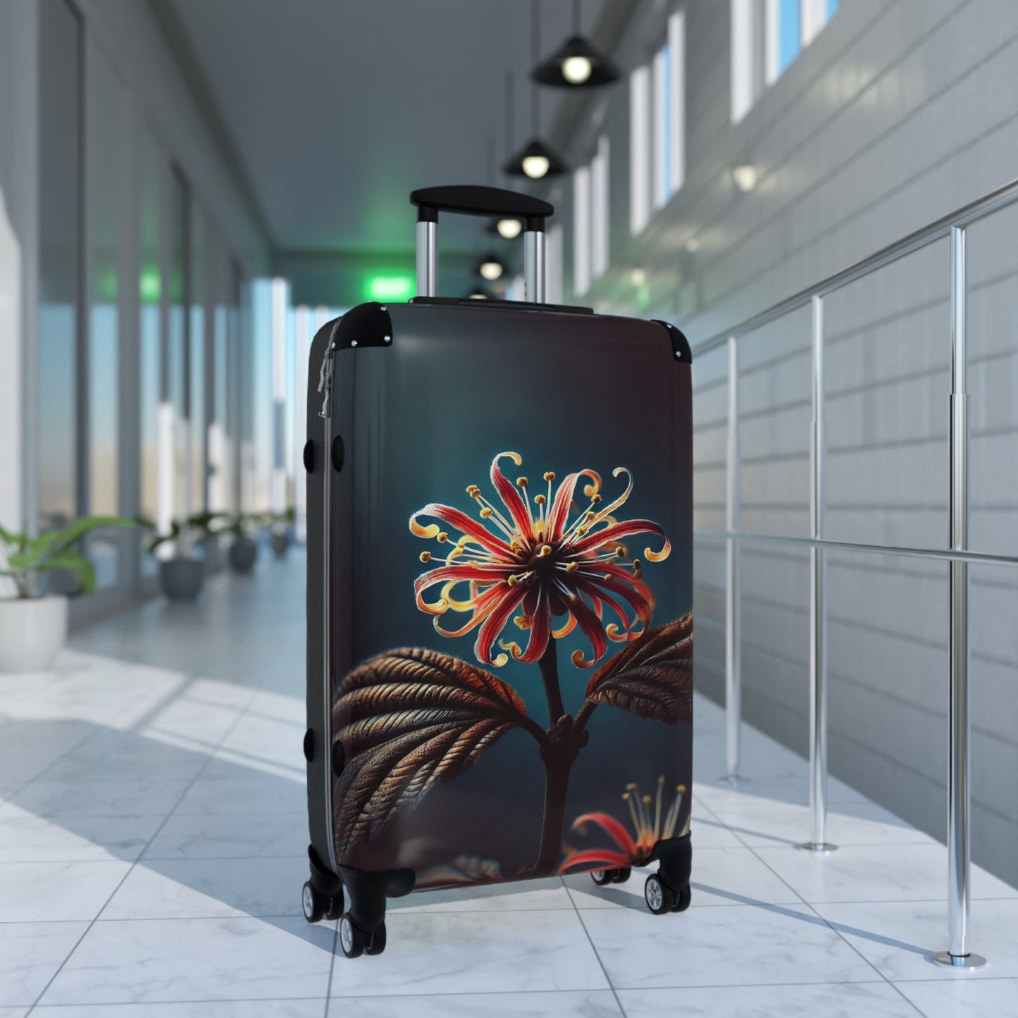 Nature Flowers Floral Beautiful Cosmos Flowers Art Carry-On Suitcase - Stylish Luggage for Travelers